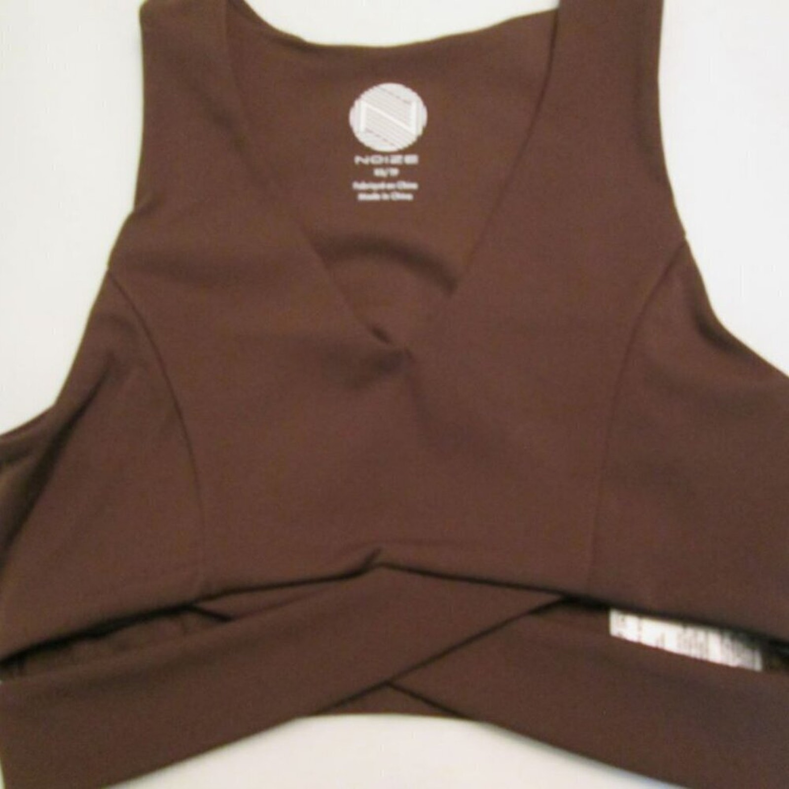 Noize Prisha Cutout Crisscross Sports Bra-Coffee-Xs-Nwt — image 3 of 8